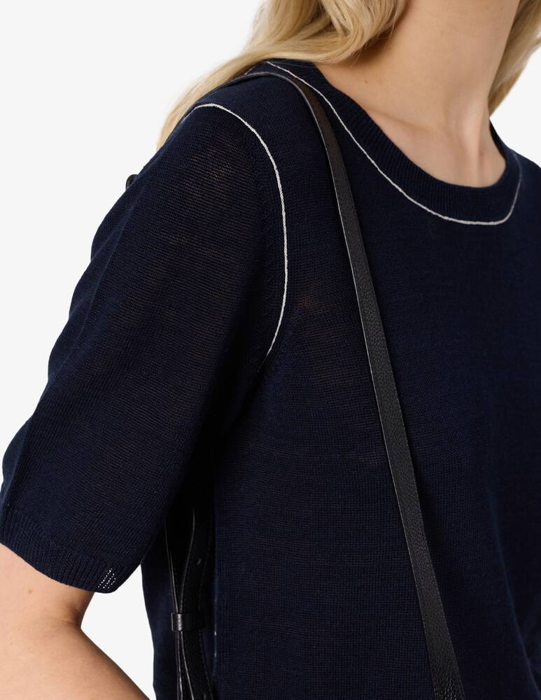 rinascente Gerard Darel Contrast trim knit t-shirt