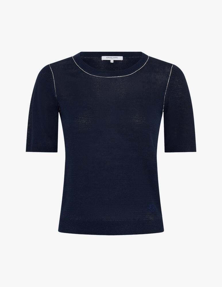 rinascente Gerard Darel Contrast trim knit t-shirt