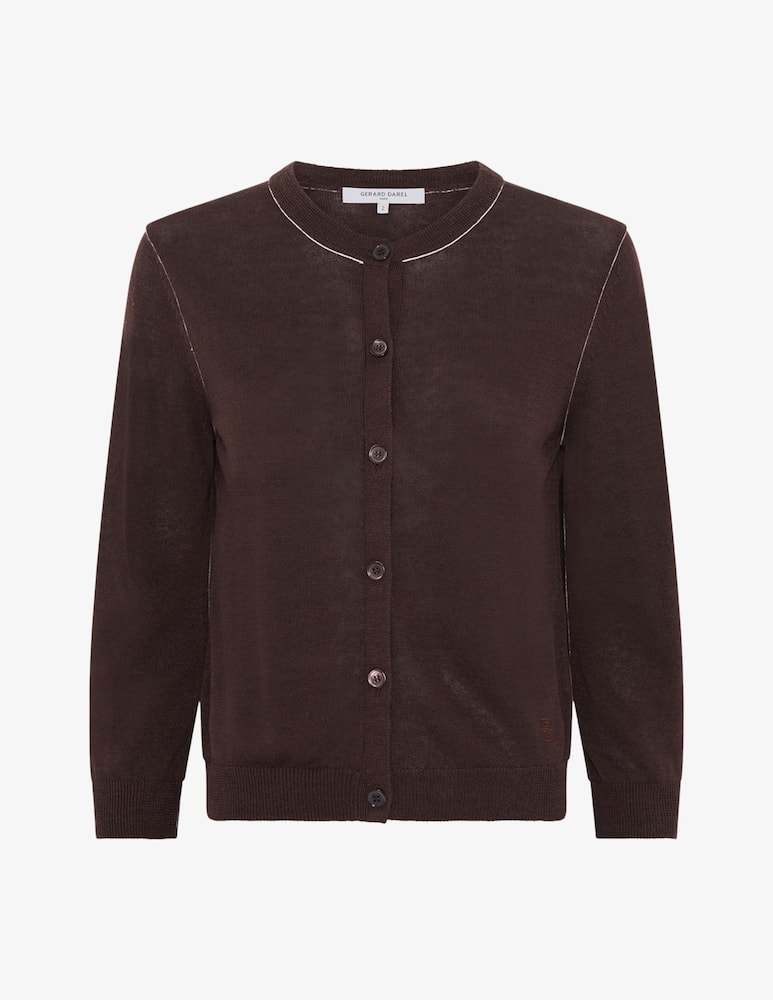 Gerard Darel Cardigan girocollo in maglia - immagine 3 Gerard Darel Cardigan girocollo in maglia - immagine 3