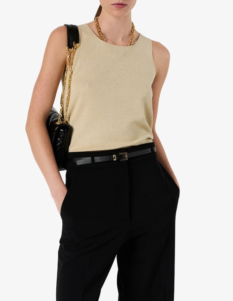 Gerard Darel Metallic knit tank top - picture 1 Gerard Darel Metallic knit tank top - picture 1