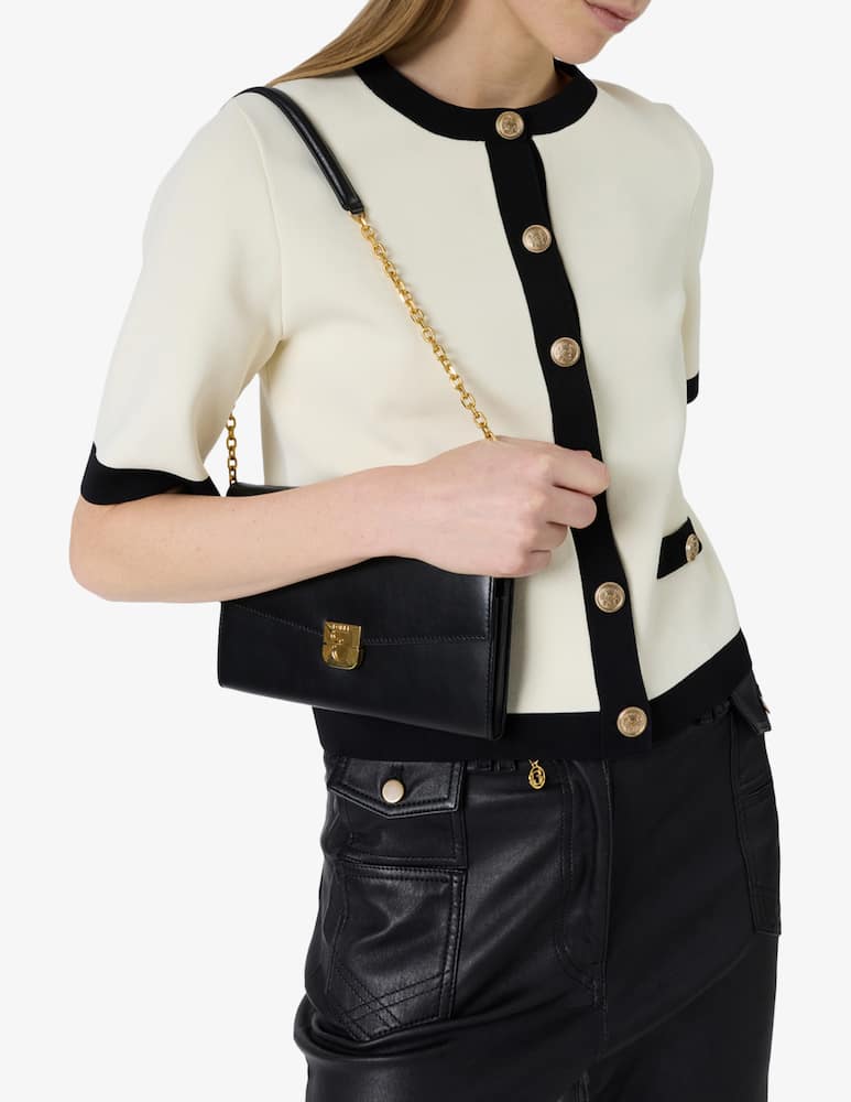 rinascente Gerard Darel Contrast trim short sleeve cardigan