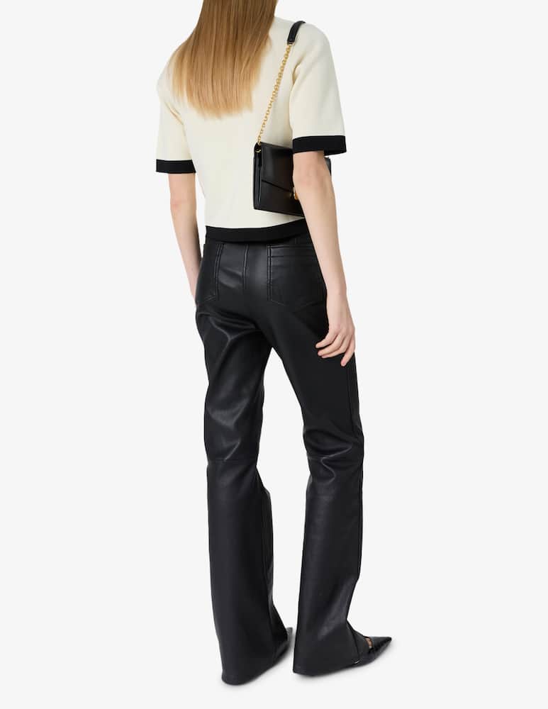 rinascente Gerard Darel Contrast trim short sleeve cardigan