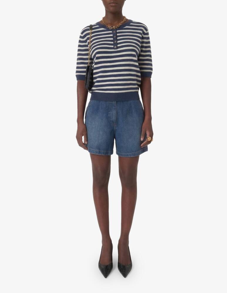 rinascente Gerard Darel Striped henley knit jumper