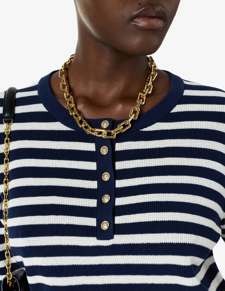 rinascente Gerard Darel Striped henley knit jumper