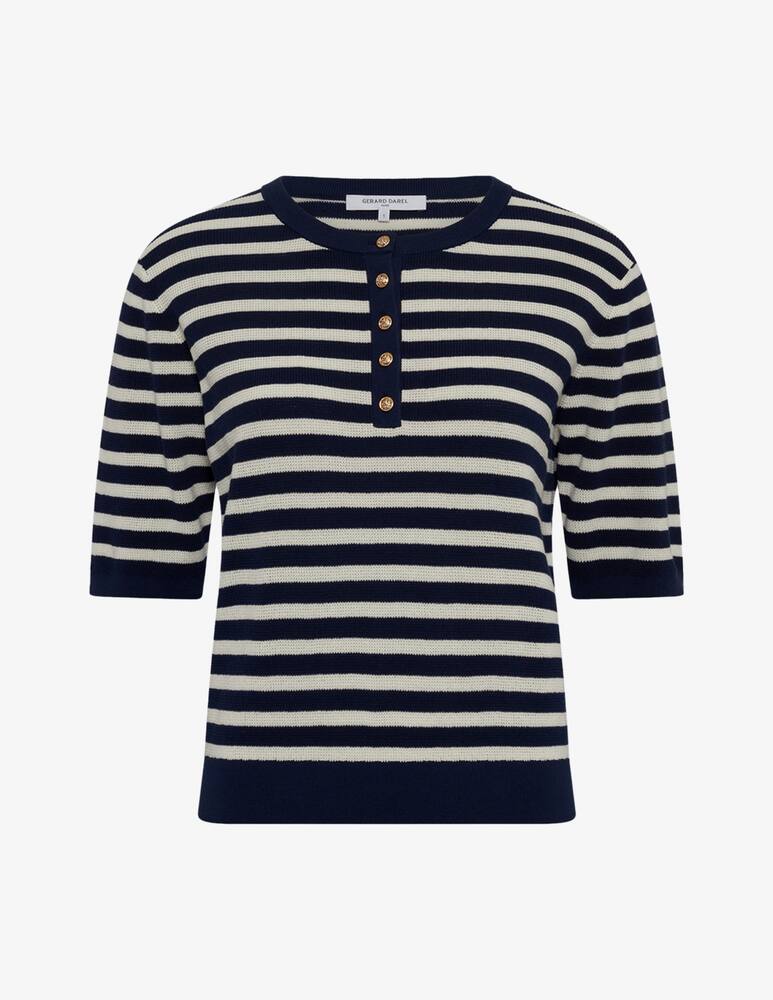 rinascente Gerard Darel Striped henley knit jumper