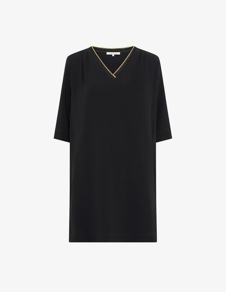 rinascente Gerard Darel V-neck knit trim dress