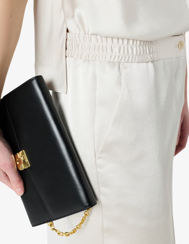 rinascente Gerard Darel Satin elastic waist trousers