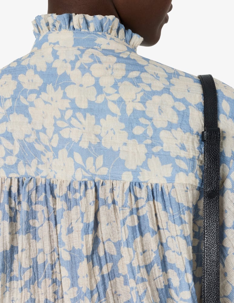 rinascente Gerard Darel Floral ruffle blouse