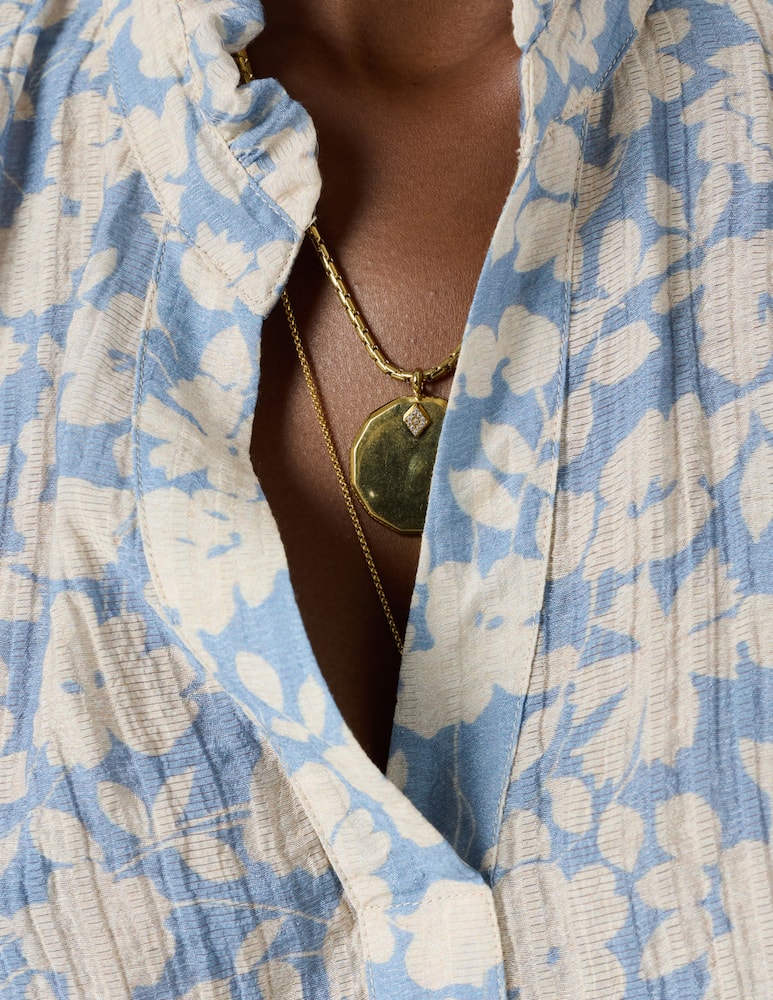 rinascente Gerard Darel Floral ruffle blouse