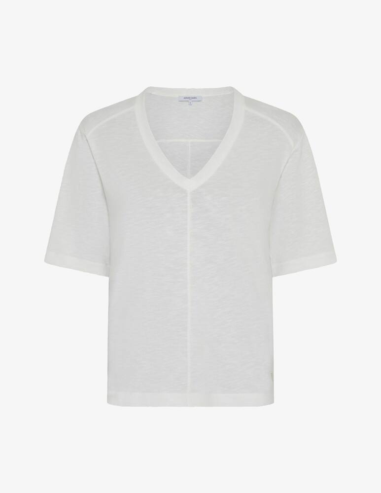 rinascente Gerard Darel V-neck logo t-shirt