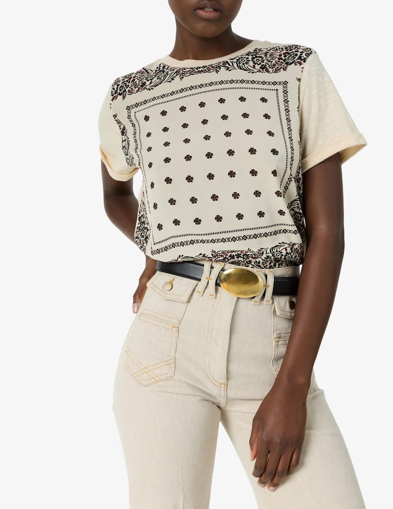 rinascente Gerard Darel Paisley print t-shirt