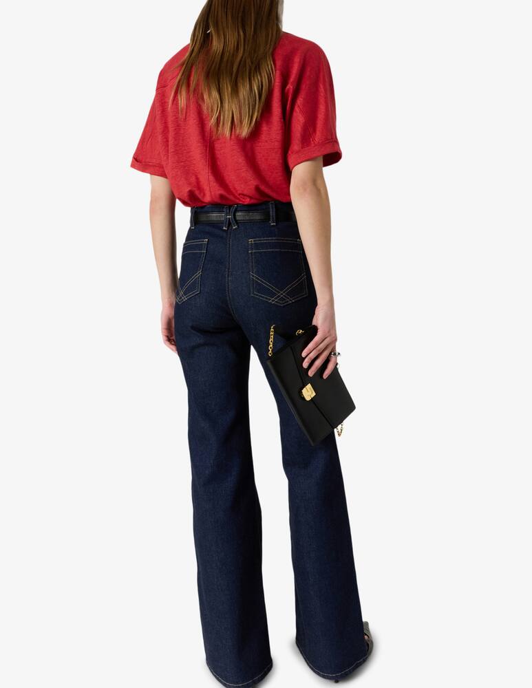 rinascente Gerard Darel Slub v-neck t-shirt