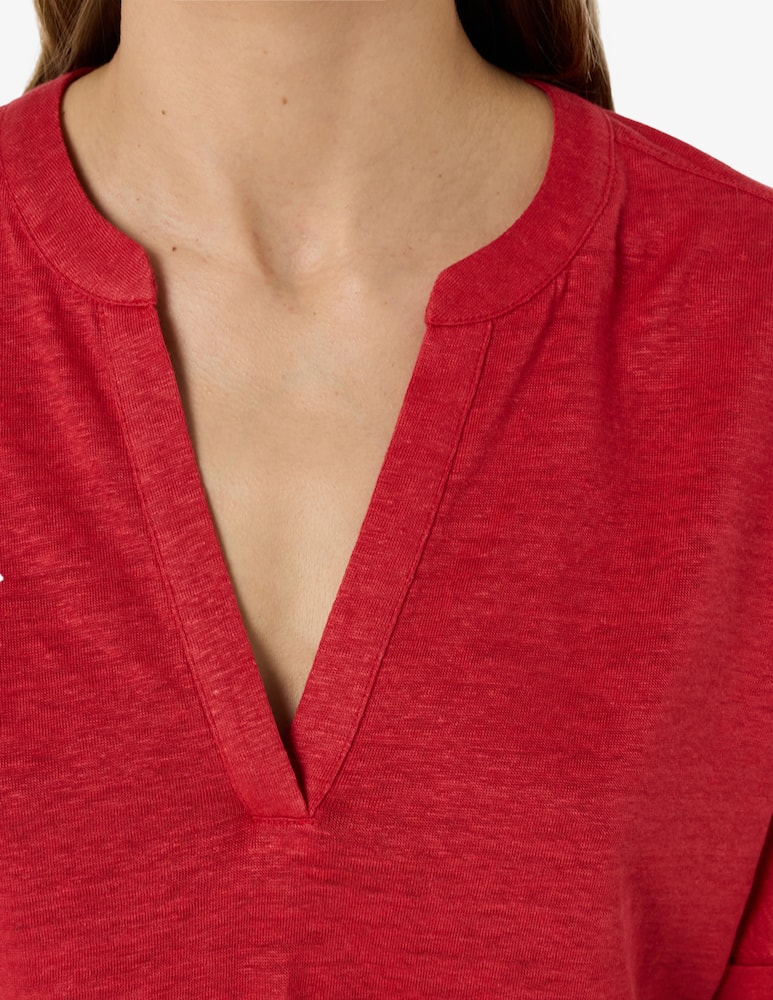 rinascente Gerard Darel Slub v-neck t-shirt