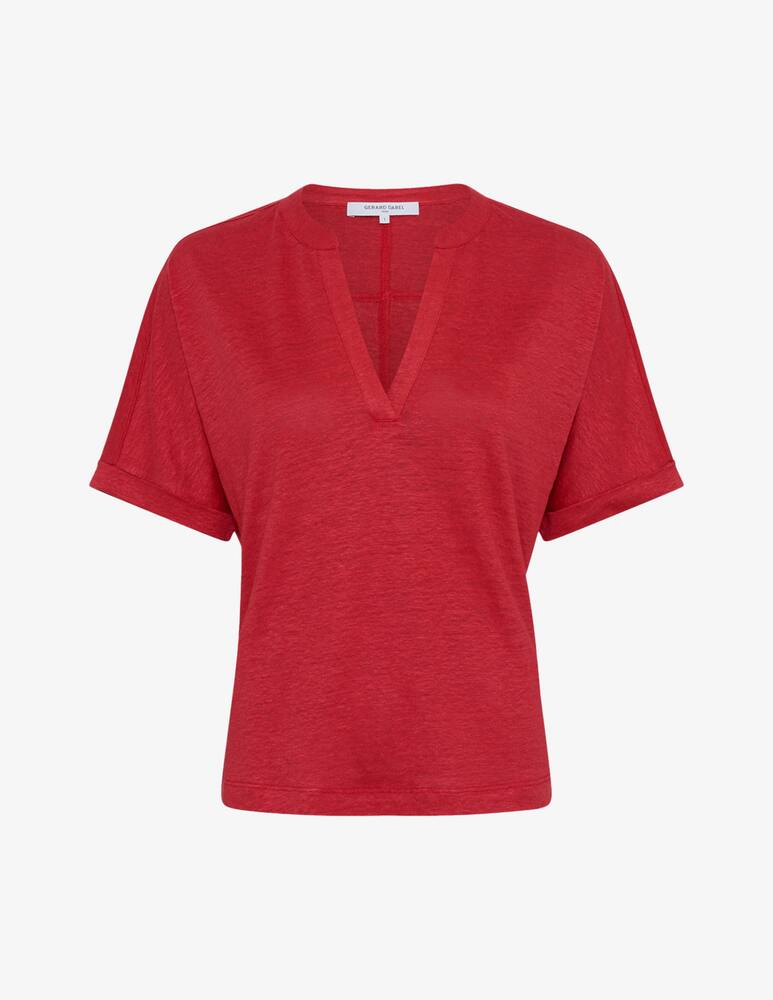 rinascente Gerard Darel Slub v-neck t-shirt