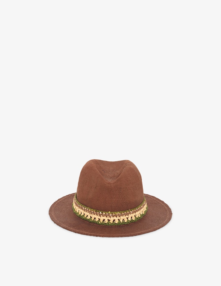 rinascente Gerard Darel Cappello a tesa larga intrecciato