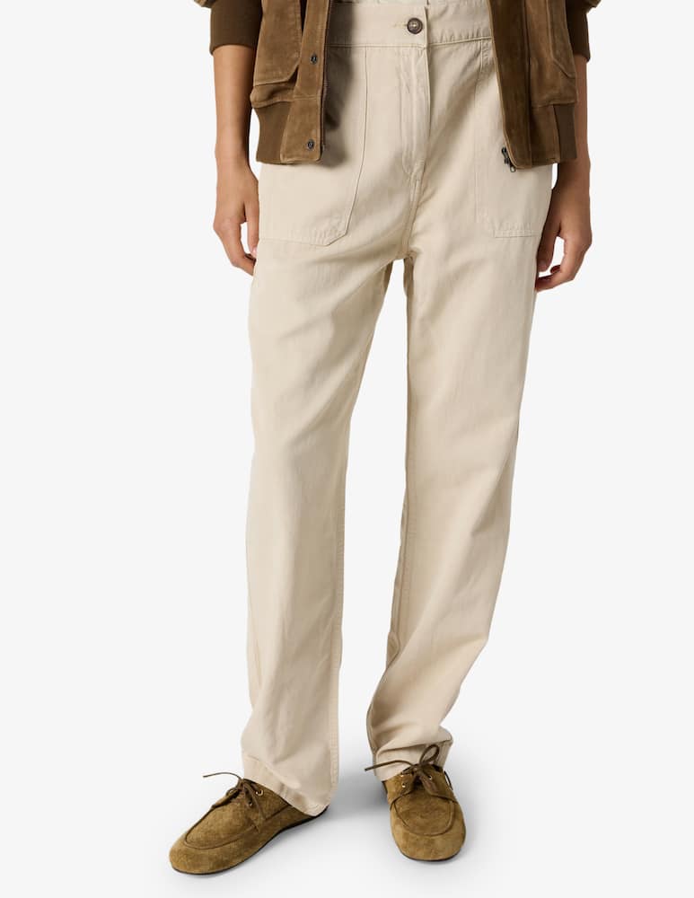 rinascente Gerard Darel Straight leg cotton trousers