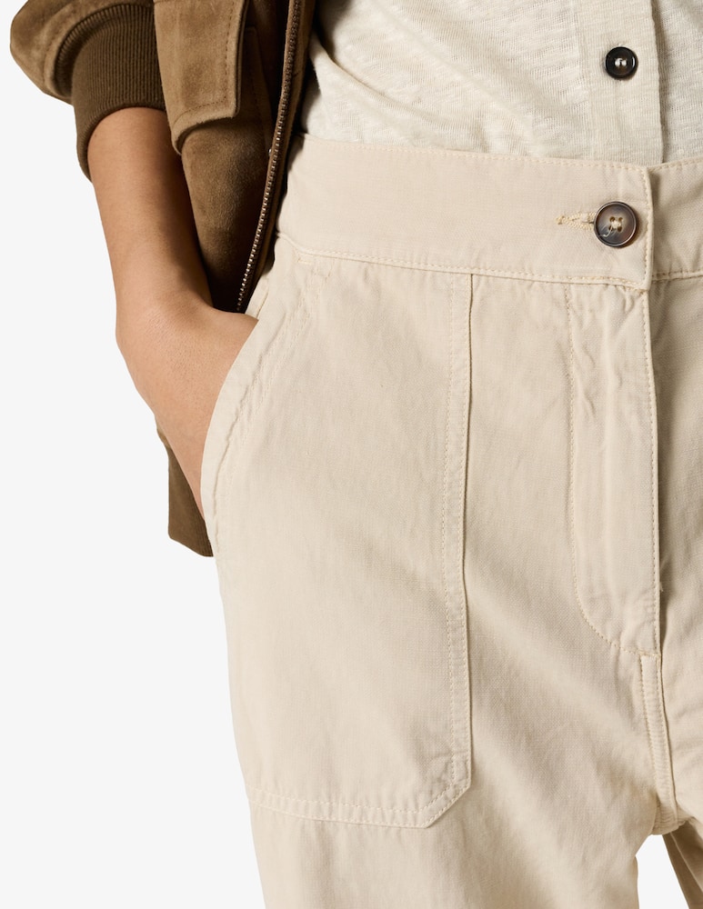 rinascente Gerard Darel Straight leg cotton trousers