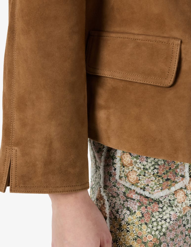 rinascente Gerard Darel Leather buttoned jacket