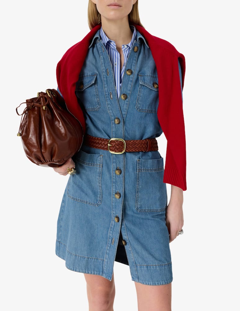 rinascente Gerard Darel Denim shirt dress