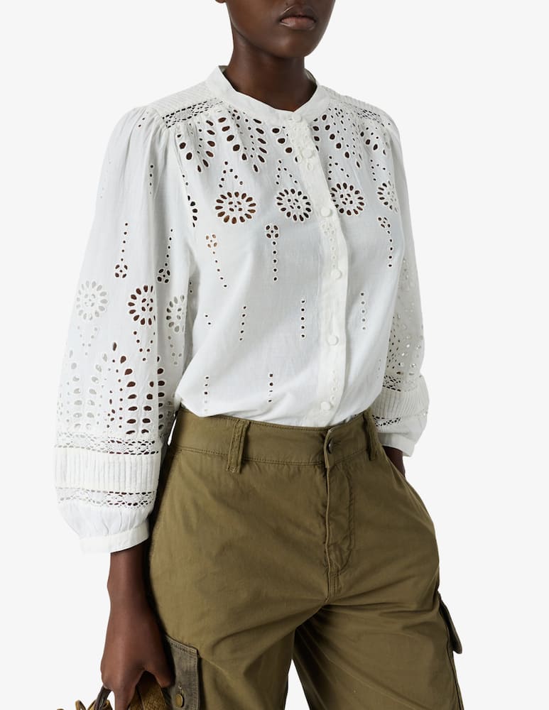 rinascente Gerard Darel Eyelet button-down blouse
