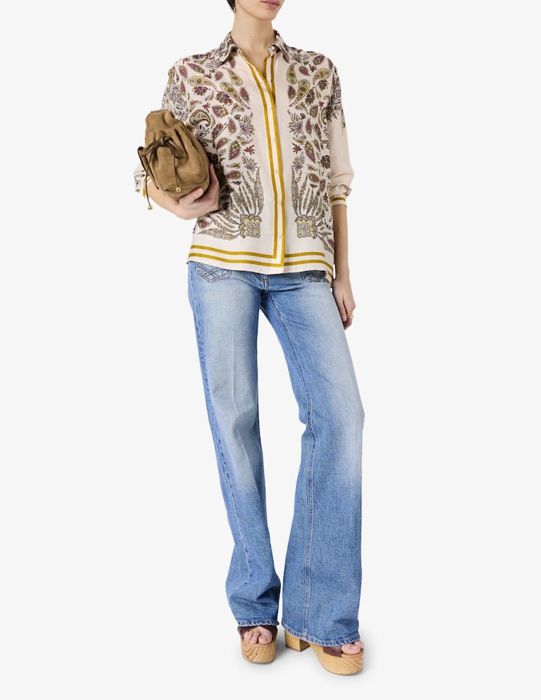 rinascente Gerard Darel Camicia paisley lunga manica