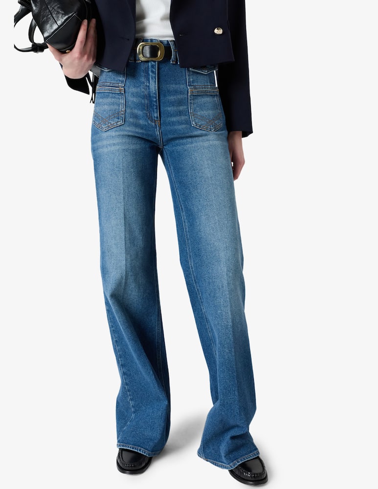 rinascente Gerard Darel Anna high waist flared jeans