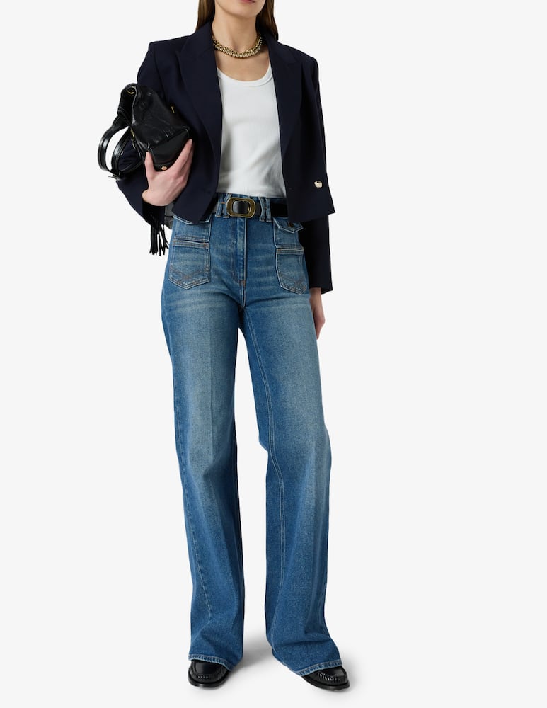 rinascente Gerard Darel Anna high waist flared jeans