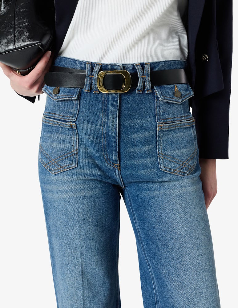 rinascente Gerard Darel Anna high waist flared jeans