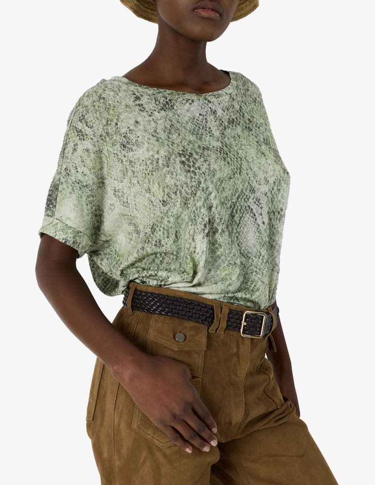 rinascente Gerard Darel Snakeskin print t-shirt