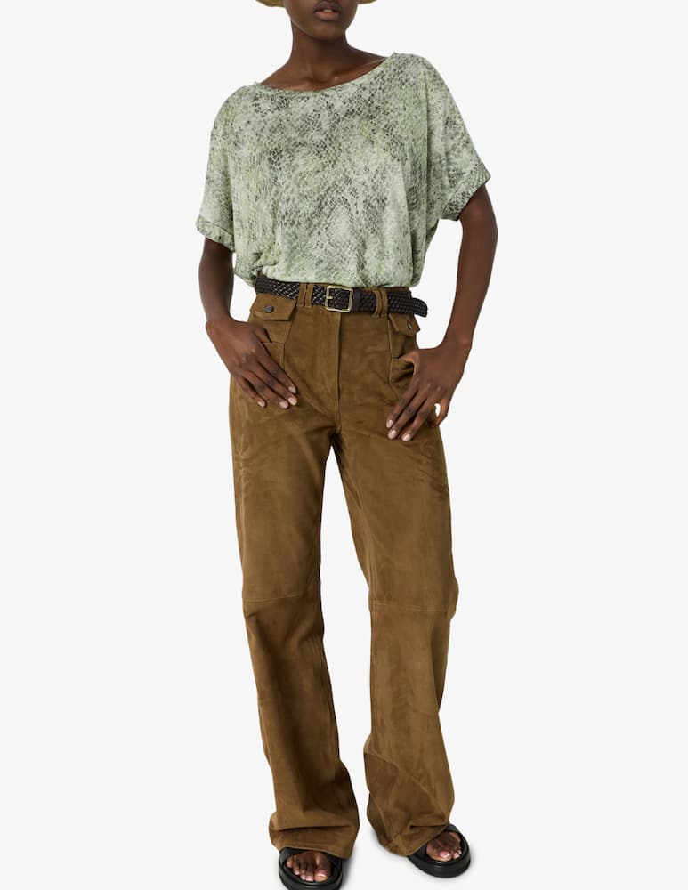 rinascente Gerard Darel Snakeskin print t-shirt