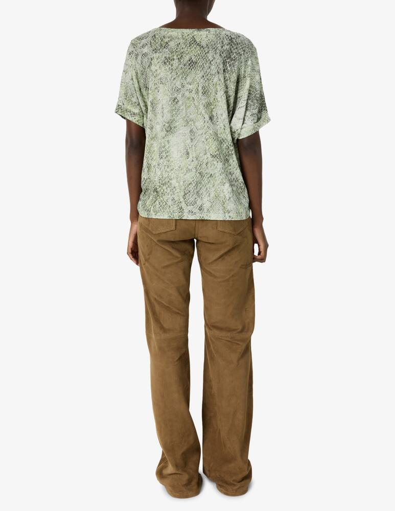 rinascente Gerard Darel Snakeskin print t-shirt