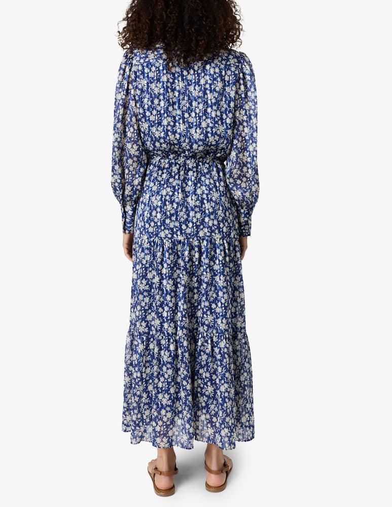 rinascente Gerard Darel Abito lungo floreale con cintura