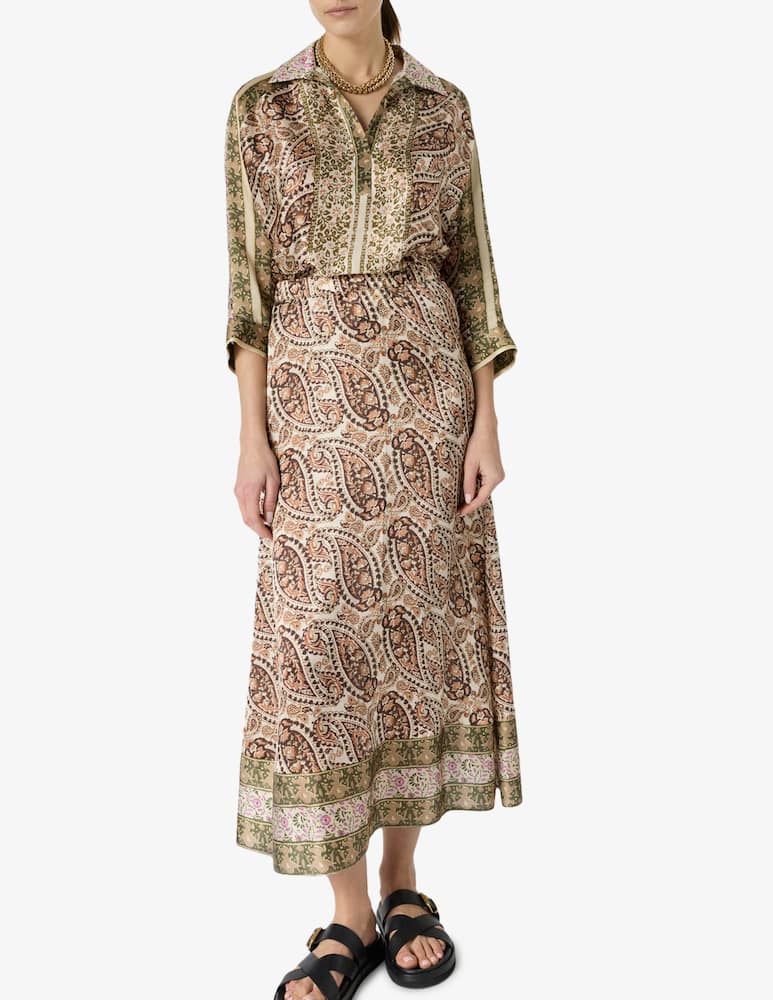 rinascente Gerard Darel Gonna lunga paisley