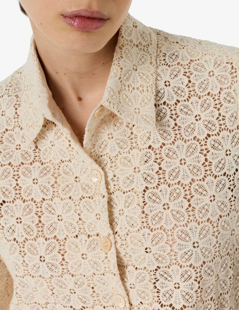 rinascente Gerard Darel Lace button-front shirt