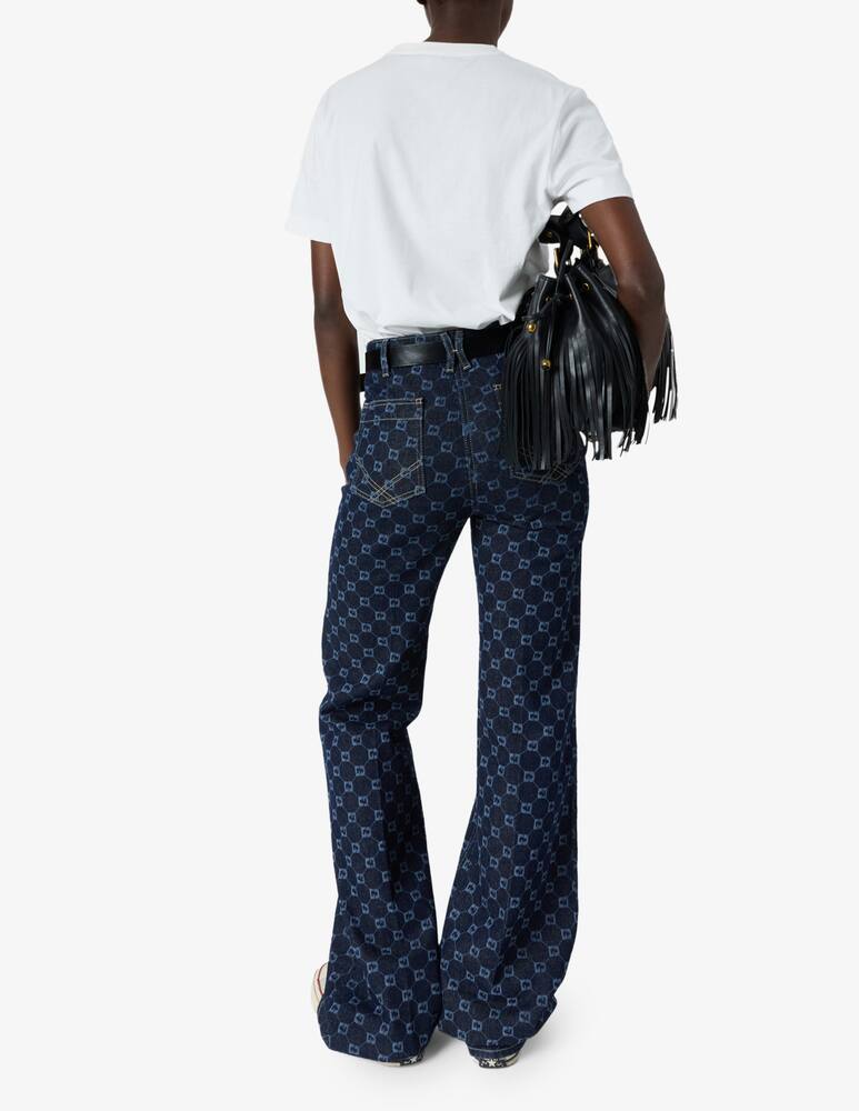 rinascente Gerard Darel Crochet flower pocket t-shirt