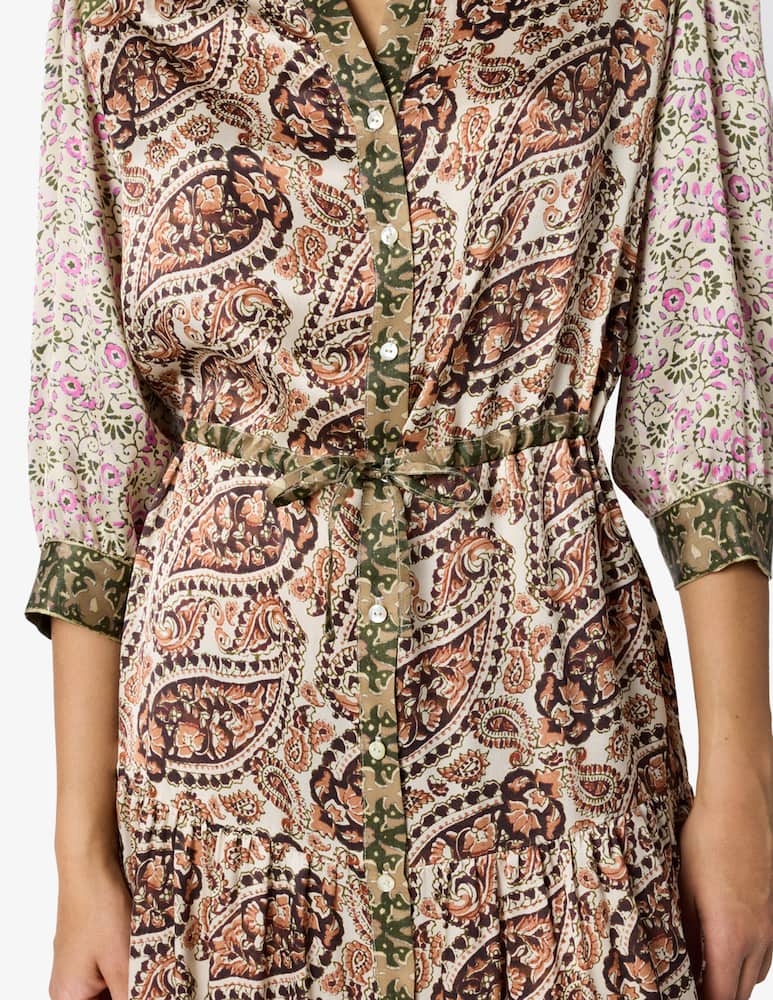 rinascente Gerard Darel Paisley print shirt dress