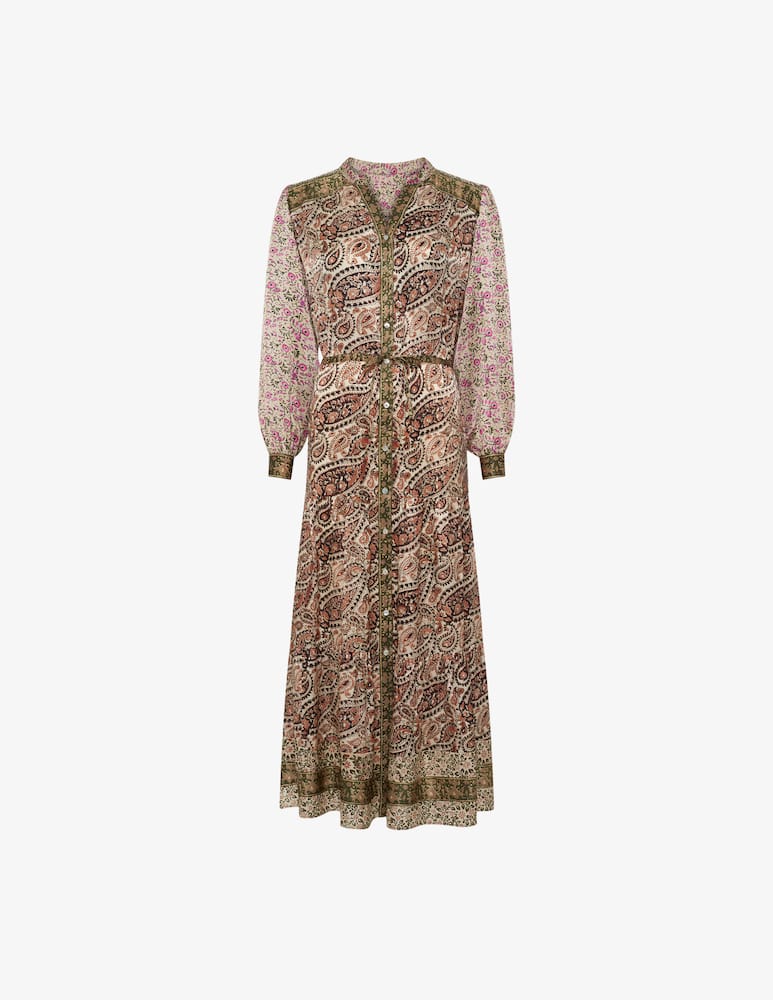 rinascente Gerard Darel Paisley print shirt dress