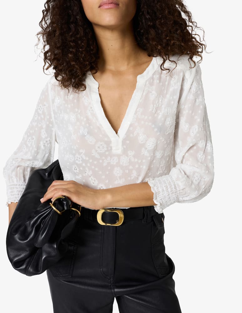 rinascente Gerard Darel Blusa ricamata con scollo a V