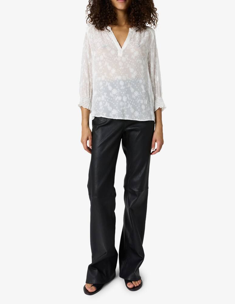 rinascente Gerard Darel Blusa ricamata con scollo a V