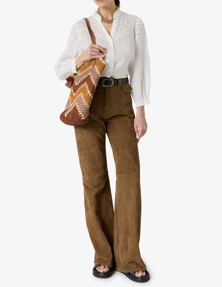 rinascente Gerard Darel Blusa in cotone ricamo traforato