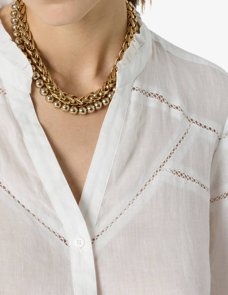 rinascente Gerard Darel Blusa in cotone ricamo traforato