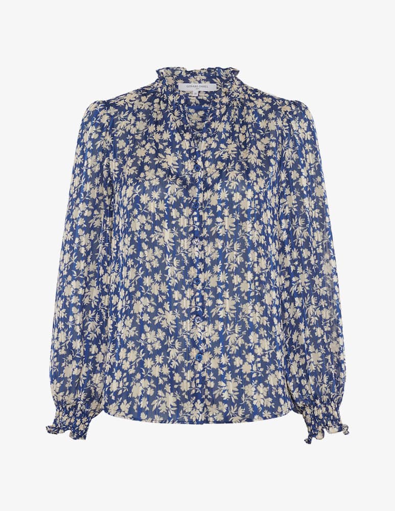 rinascente Gerard Darel Floral ruffle blouse
