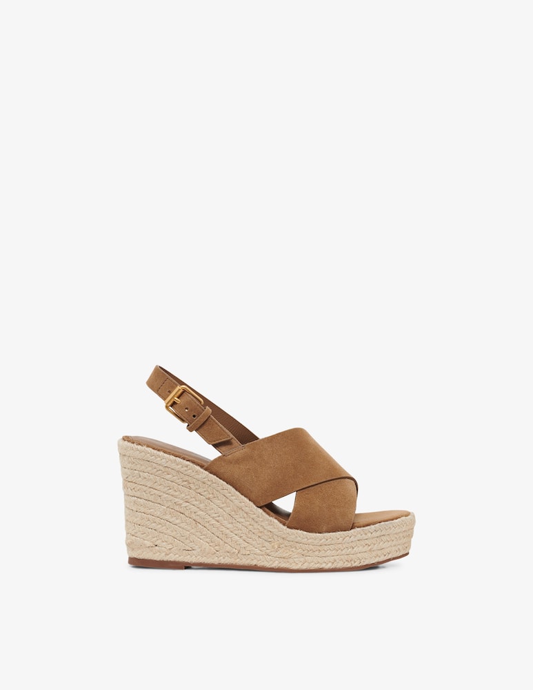 rinascente Gerard Darel Suede espadrille wedge sandals