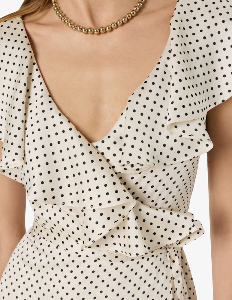 rinascente Gerard Darel Rika polka dress