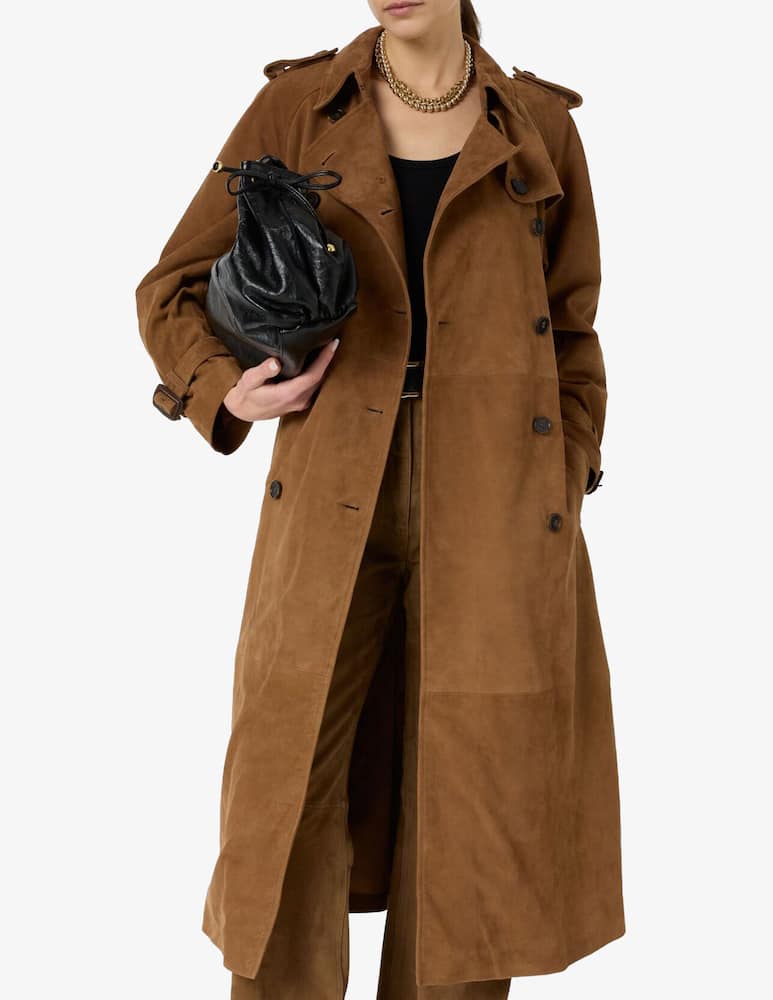 rinascente Gerard Darel Trench in pelle