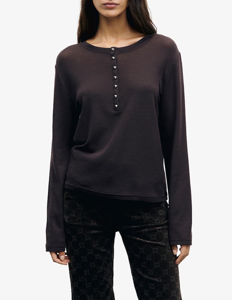 rinascente Gerard Darel Long sleeve tee serafino Balie