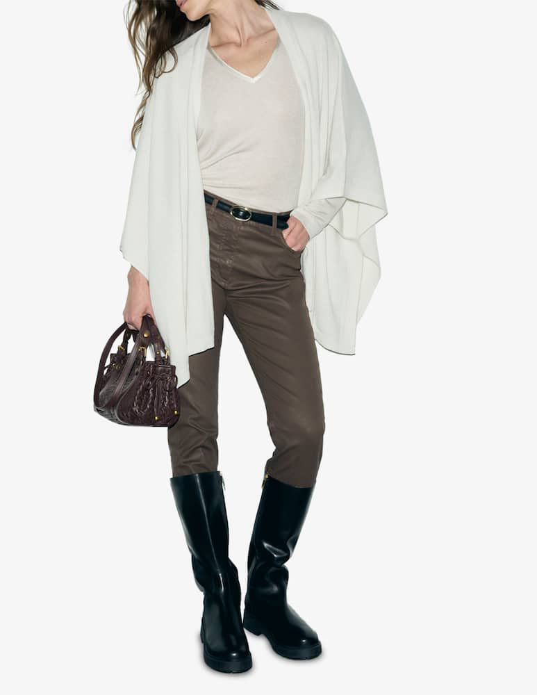 rinascente Gerard Darel Reya knit poncho