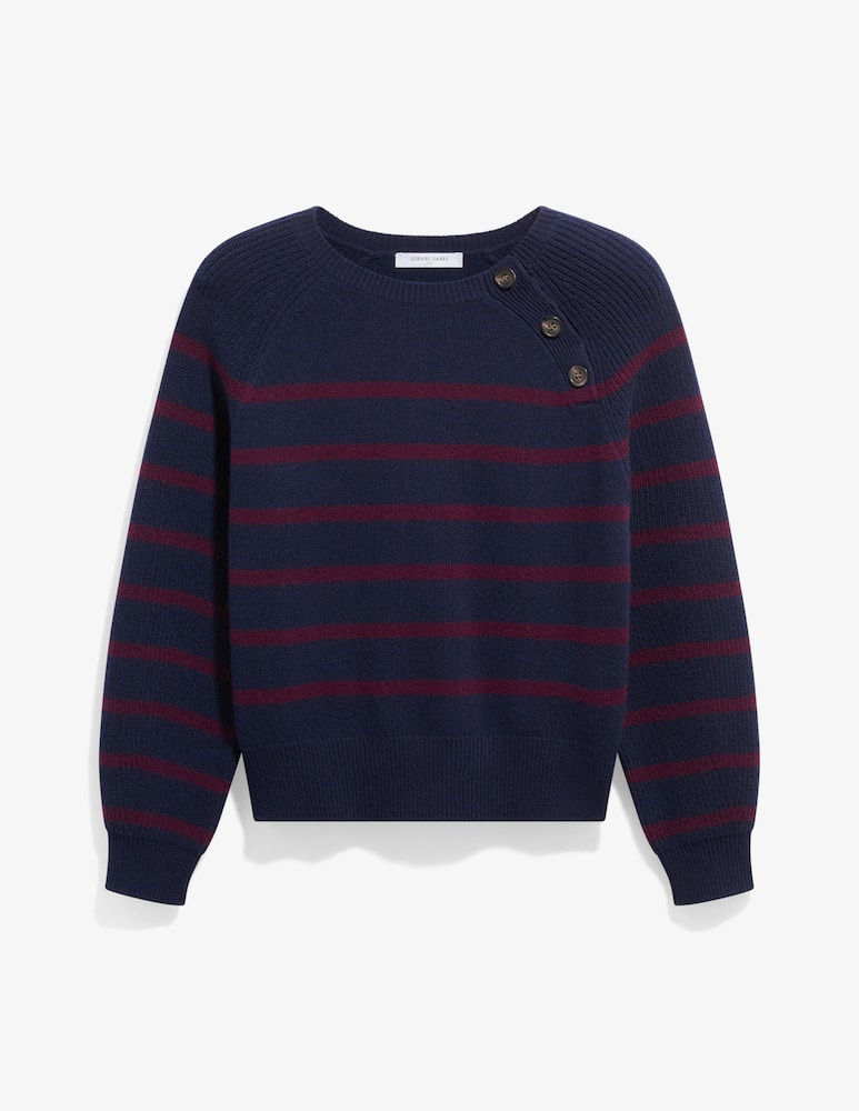 Gerard Darel Pullover a righe con bottoni Reny - immagine 1