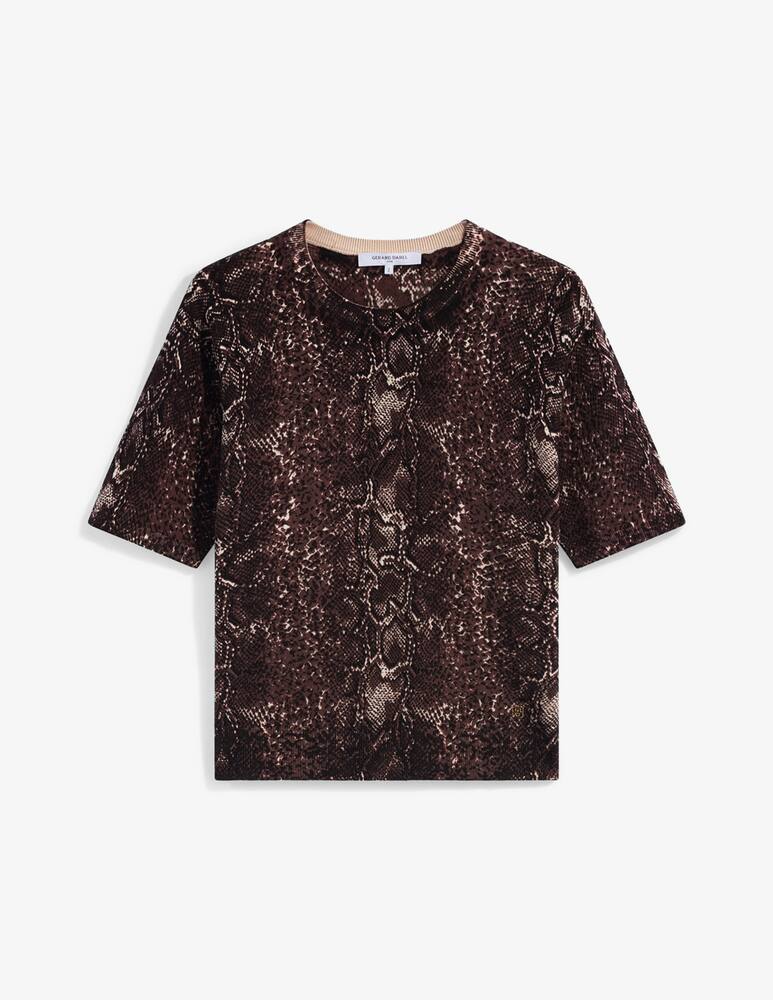 rinascente Gerard Darel Pullover girocollo stampa pitone