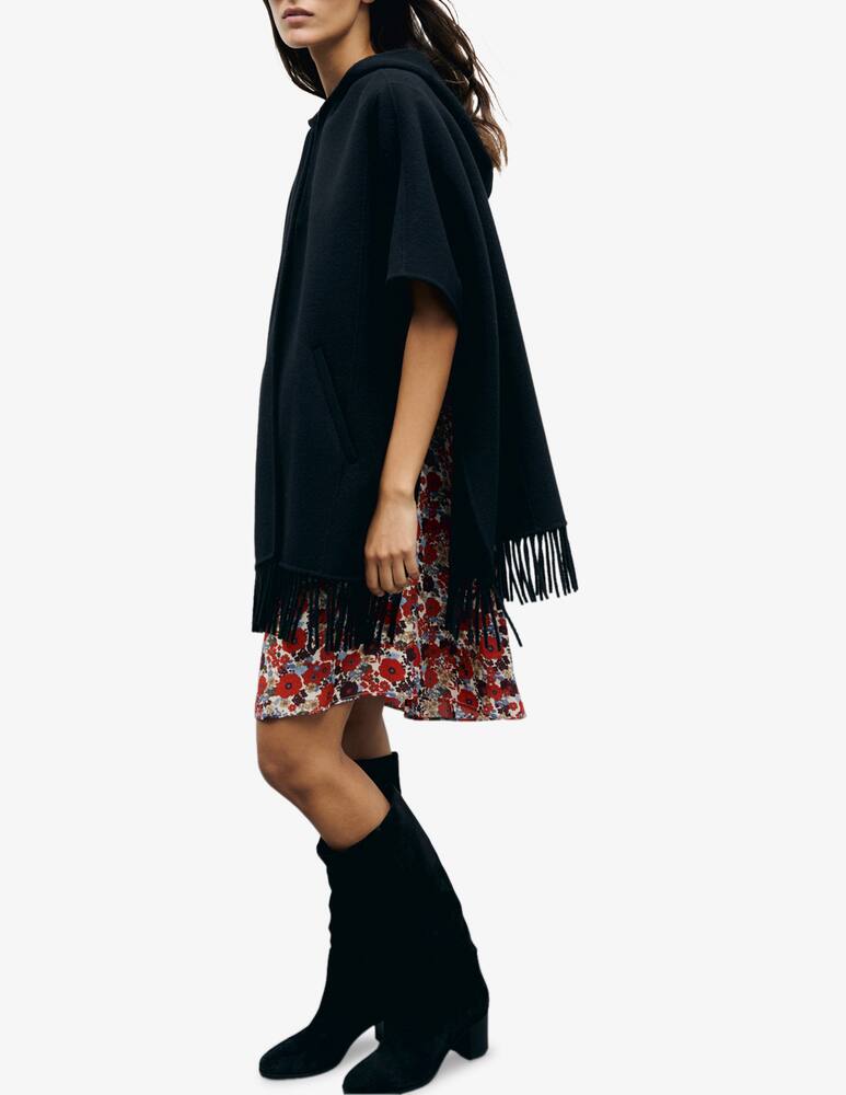 rinascente Gerard Darel Hooded fringed coat Ady